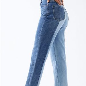 Pacsun Split Tone mom jeans